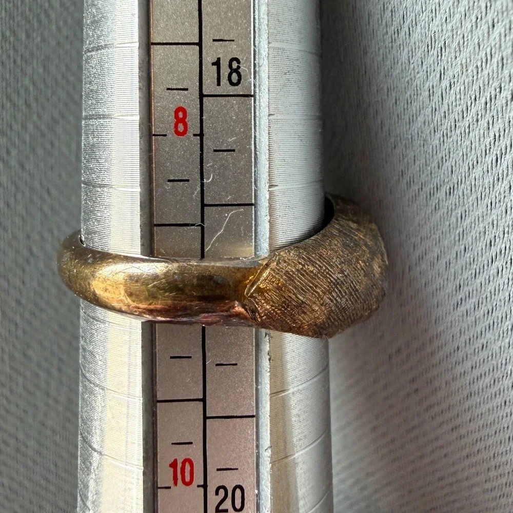 Van Dell Karatclad 18K HGE — higher‎ quality VTG gold electroplate 8 cat's eye